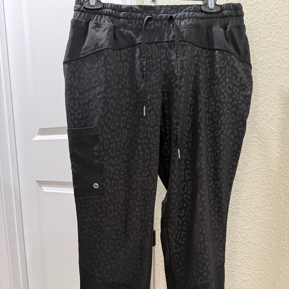 Black Leopard Barco One Jogger Scrub Pants